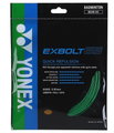 Besaitung mit Badmintonsaite Yonex Exbolt 65 grün