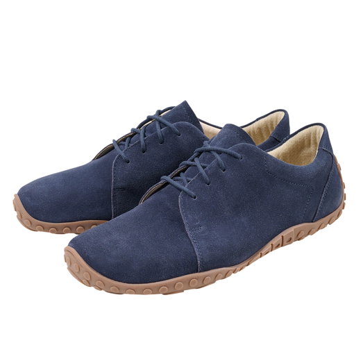 Bär Barfussschuhe Jase (Rindveloursleder) blau Herren