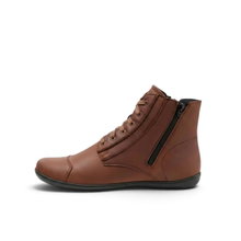 Bär Stiefelette Jason (Barfschuhe, Rindnappaleder) dunkelbraun Herren