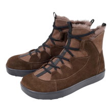 Bär Stiefelette Paulina (Barfschuhe, Kalbnappaleder) moccabraun Damen