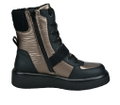 Bagatt Winterstiefel Catania mit seitlichen Reissverschluss schwarz/taupe Damen
