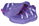 Ballop Barfussschuhe Sneaker Intense W (flexible Sohle, wasserabweisend) violett Kinder