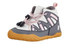 Ballop Barfussschuhe Sneaker Intense (flexible Sohle, atmungsaktiv) grau/pink Kinder
