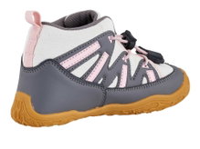 Ballop Barfussschuhe Sneaker Intense (flexible Sohle, atmungsaktiv) grau/pink Kinder