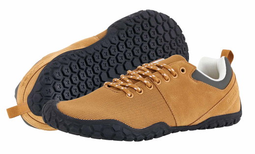 Ballop Barfussschuhe Sneaker Bneed (flexible Sohle, breite Zehenbox) cognacbraun
