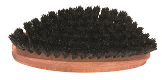Bama Horsehair Brush Premium - polished leather surfaces to a high gloss - dark