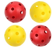 Bandito Funhockey Replacement Balls yellow/red - 4 pieces
