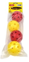 Bandito Funhockey Replacement Balls yellow/red - 4 pieces