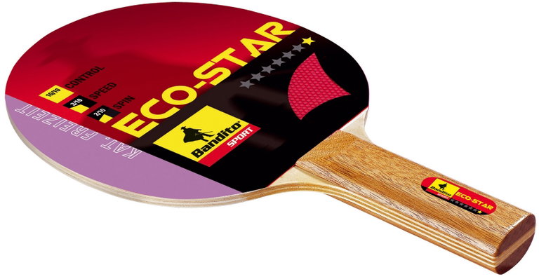 Bandito Table Tennis Racket Eco Star (Leisure, without Sponge) - 1 Racket