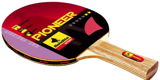 Bandito Tischtennisschläger Pioneer 2 Star (Freizeit, 1,5mm Schwamm) - 1 Schläger