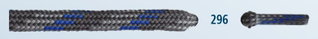Barth Shoelaces Mountain Sports half-round grey/royal 120cm