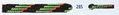 Barth Schnürsenkel Bergsport halbrund schwarz/gelb/grün/orange 180cm