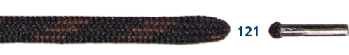 Barth Schnürsenkel Bergsport halbrund schwarz/braun 150cm