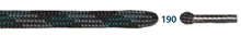 Barth Schnürsenkel Bergsport halbrund dunkelgrün/schwarz/grau 150cm