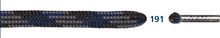 Barth Shoelaces Mountain Sports half-round grey/black/royal 120cm