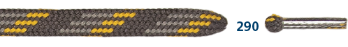 Barth Schnürsenkel Bergsport halbrund gelb/grau 150cm