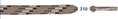 Barth Schnürsenkel Bergsport halbrund beige/schwarz/weiß/grau 150cm
