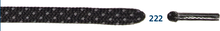 Barth Schnürsenkel Bergsport halbrund schwarz/grau 180cm