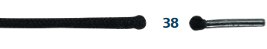 Barth Classic Thin Round Black 120cm Shoelaces