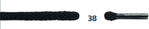 Barth Shoelaces Classic Round Cord Black 150cm