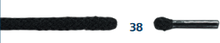 Barth Shoelaces Classic Round Cord black 120cm