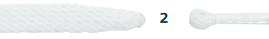 Barth Schnürsenkel Klassik flach weiss 150cm