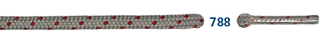 Barth Shoelaces Magic MTH round light grey/red 90cm