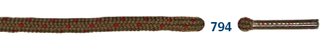 Barth sznurowadła Magic MTH okrągłe brązowo/bordowe 120cm