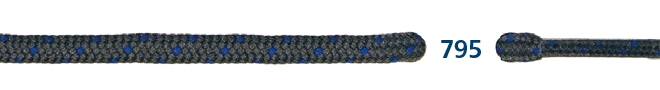 Barth Schnürsenkel Magic MTH rund dunkelgrau/blau 120cm