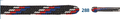 Barth Schnürsenkel Bergsport halbrund schwarz/weiß/rot/blau 120cm