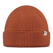 Bart's Beanie Stonel (Fine knit hat with merino wool) rust red - 1 piece