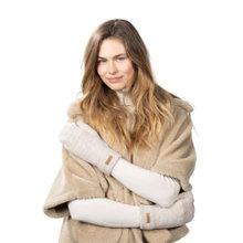 Barts Handschuhe Fäustlinge Witzia Mitts (super weich und dehnbar) creamweiss - 1 Stück