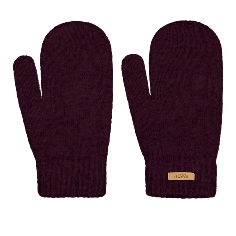 Bart's gloves mittens Witzia Mitts (super soft and stretchy) aubergine violet - 1 piece