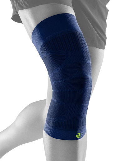 Bauerfeind Kniebandage Sports Compression Knee Support (Moderate Kompression) navyblau - 1 Stück