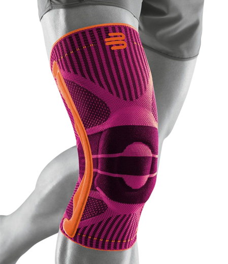 Bauerfeind Kniebandage (leichte Kompression, schützt vor Überlastung) pink - 1 Stück