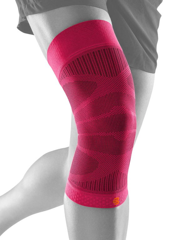 Bauerfeind Kniebandage Sports Compression Knee Support (Moderate Kompression) pink - 1 Stück