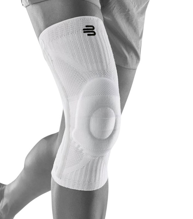 Bauerfeind Kniebandage (leichte Kompression, schützt vor Überlastung) weiss - 1 Stück