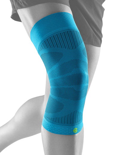 Bauerfeind Kniebandage Sports Compression Knee Support (Moderate Kompression) riverablau - 1 Stück