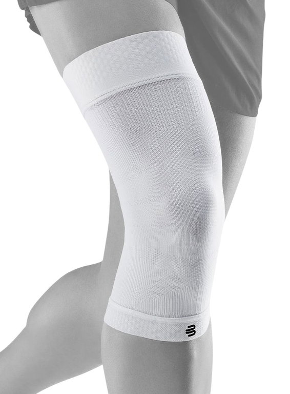 Bauerfeind Kniebandage Sports Compression Knee Support (Moderate Kompression) weiss - 1 Stück