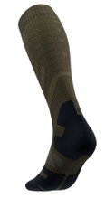 Bauerfeind Kompressionssocke Outdoor Merino Compression (gezielter Kompression) grün Herren - 1 Paar