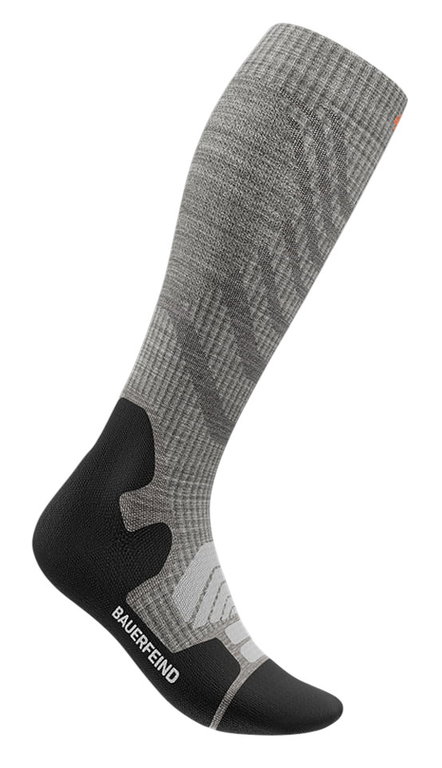 Bauerfeind Outdoor Merino Compression Socks (targeted compression) grey ladies - 1 pair