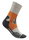 Bauerfeind Sportsocke Trail Run Mid Cut (Kompressionssocke) grau/orange Herren - 1 Paar