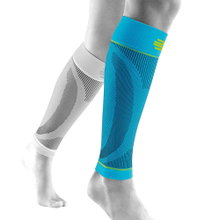 Bauerfeind Sports Calf Compression Sleeves Long river blue - 2 pieces