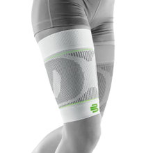 Bauerfeind Sports Thigh Support Compression Sleeves Upper Leg Short - white - 2 pieces