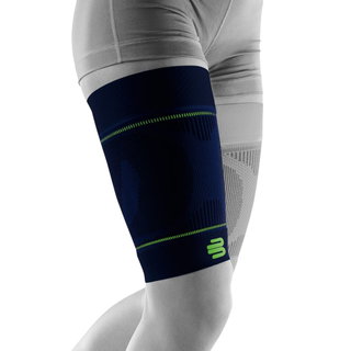 Bauerfeind Sports Oberschenkelbandage Compression Sleeves Upper Leg Extra Long - navyblau - 2 Stück