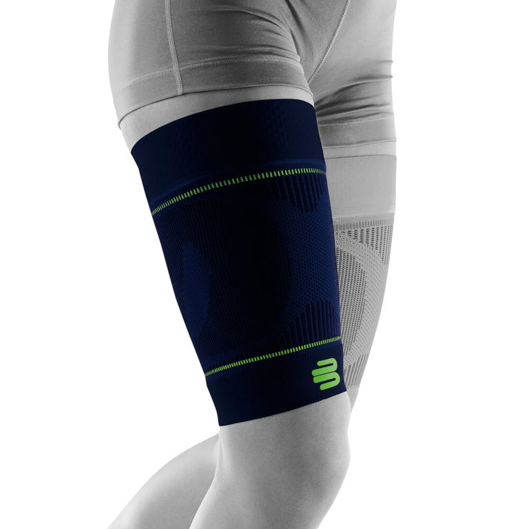 Bauerfeind Sports Oberschenkelbandage Compression Sleeves Upper Leg Long - navyblau - 2 Stück