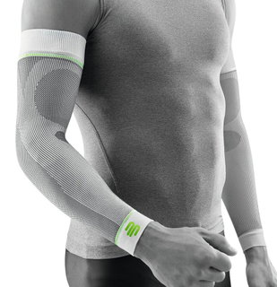 Bauerfeind Armbandage Sports Compression Arm Sleeves Short (leicht, komfortabel) weiss - 2 Stück