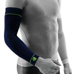 Bauerfeind Sports Compression Arm Sleeves Long (light, comfortable) navy blue - 2 pieces