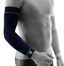 Bauerfeind Sports Compression Arm Sleeves Short (light, comfortable) navy blue - 2 pieces