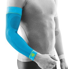Bauerfeind Sports Compression Arm Sleeves Short (light, comfortable) river blue - 2 pieces
